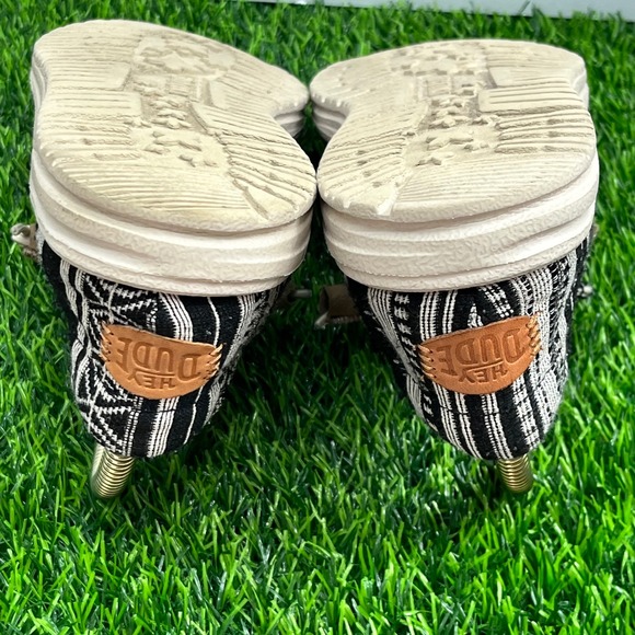 Hey Dude Wendy Patchwork Black Multi Slip On Shoes Women US W10 UK 8 EU 41 - Picture 5 of 7